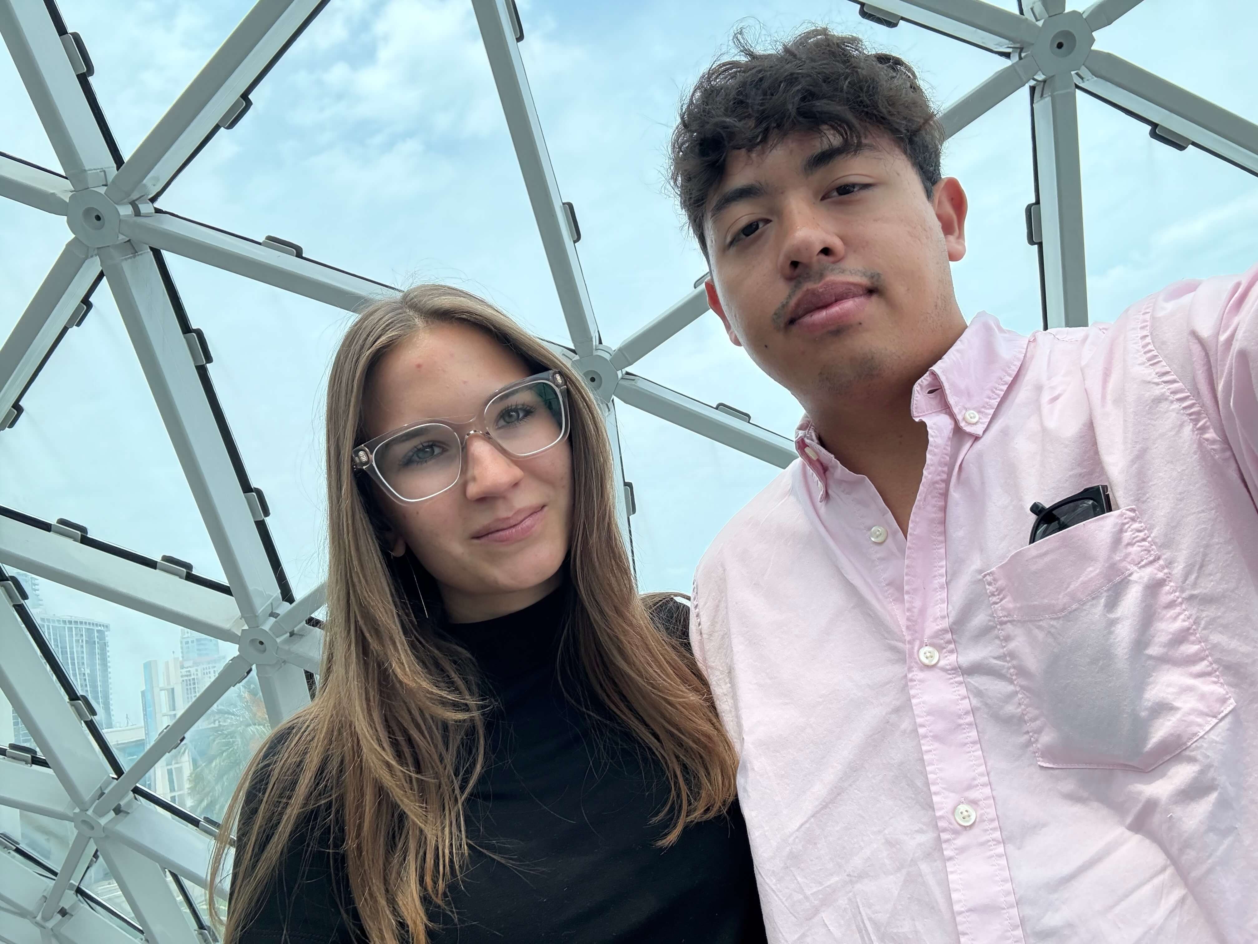 The happy couple together